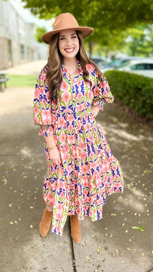 Ivy Jane Harvest Button Down Midi Dress