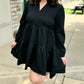 Beautiful Burlington Quilted Dress - Black