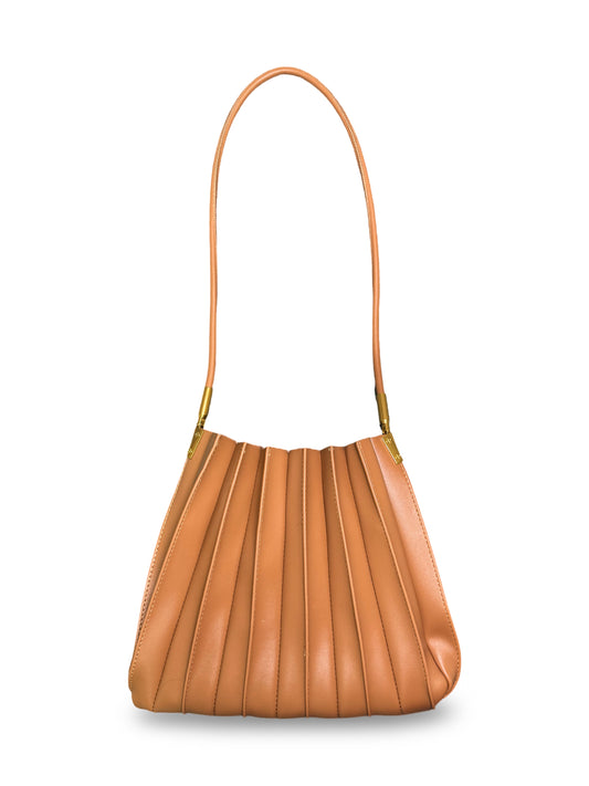 Scallop Shoulder Bag - Taupe