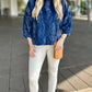 Ivy Jane Faux Fur Popover - Navy