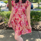 Precious Paisley Tiered Rust Dress