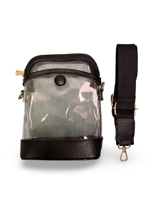 Clear & Black Arena Bag - Caroline