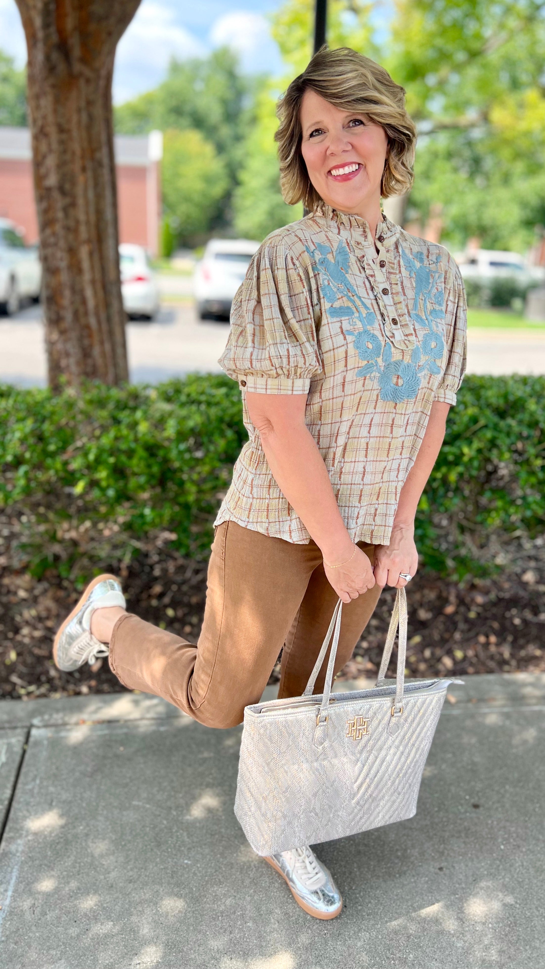 Ivy Jane top Boho Embroidered Tunic