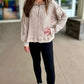 Zip Rib Knit Mineral Wash Top