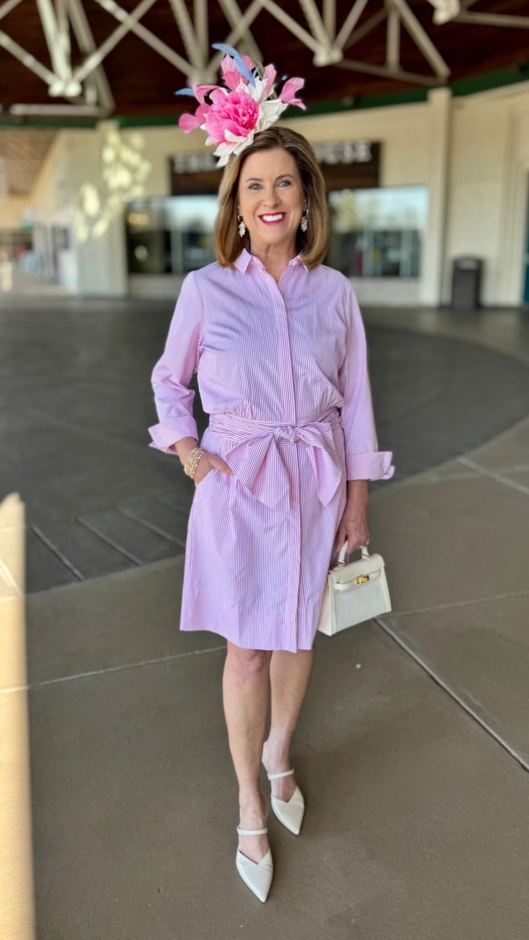 Gretchen Scott Pink Breezy Blouson Dress