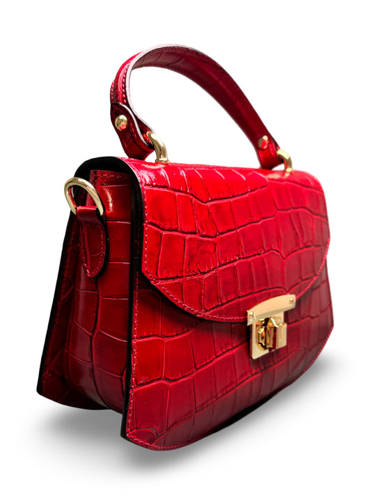 German Fuentes Brittany Leather Bag - Red