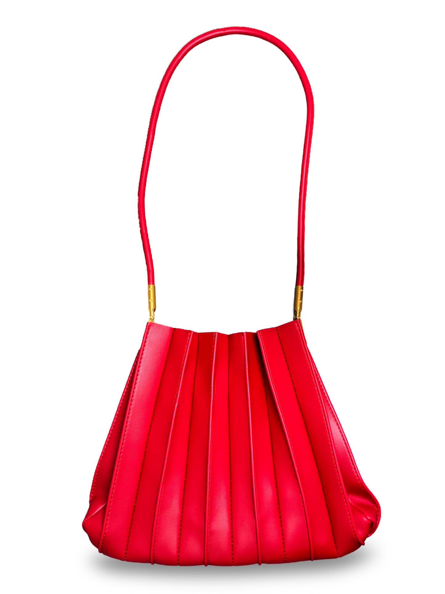 Scallop Shoulder Bag - Red