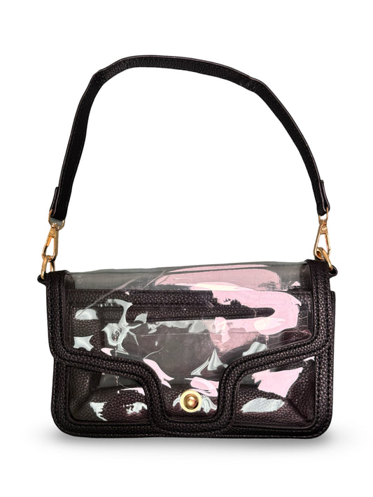 Clear & Black Arena Bag - Chloe