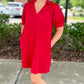 Little Red Quilted Dress