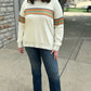 Retro Stripe Mineral Wash Sweatshirt