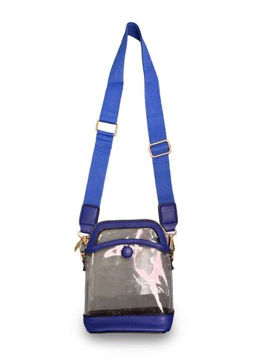 Clear & Blue Arena Bag - Caroline