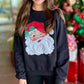 Black Jolly Santa Sweatshirt