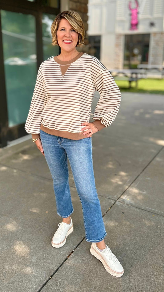 Striped Ecru Sweater