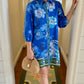 Sapphire Floral Button Up Dress