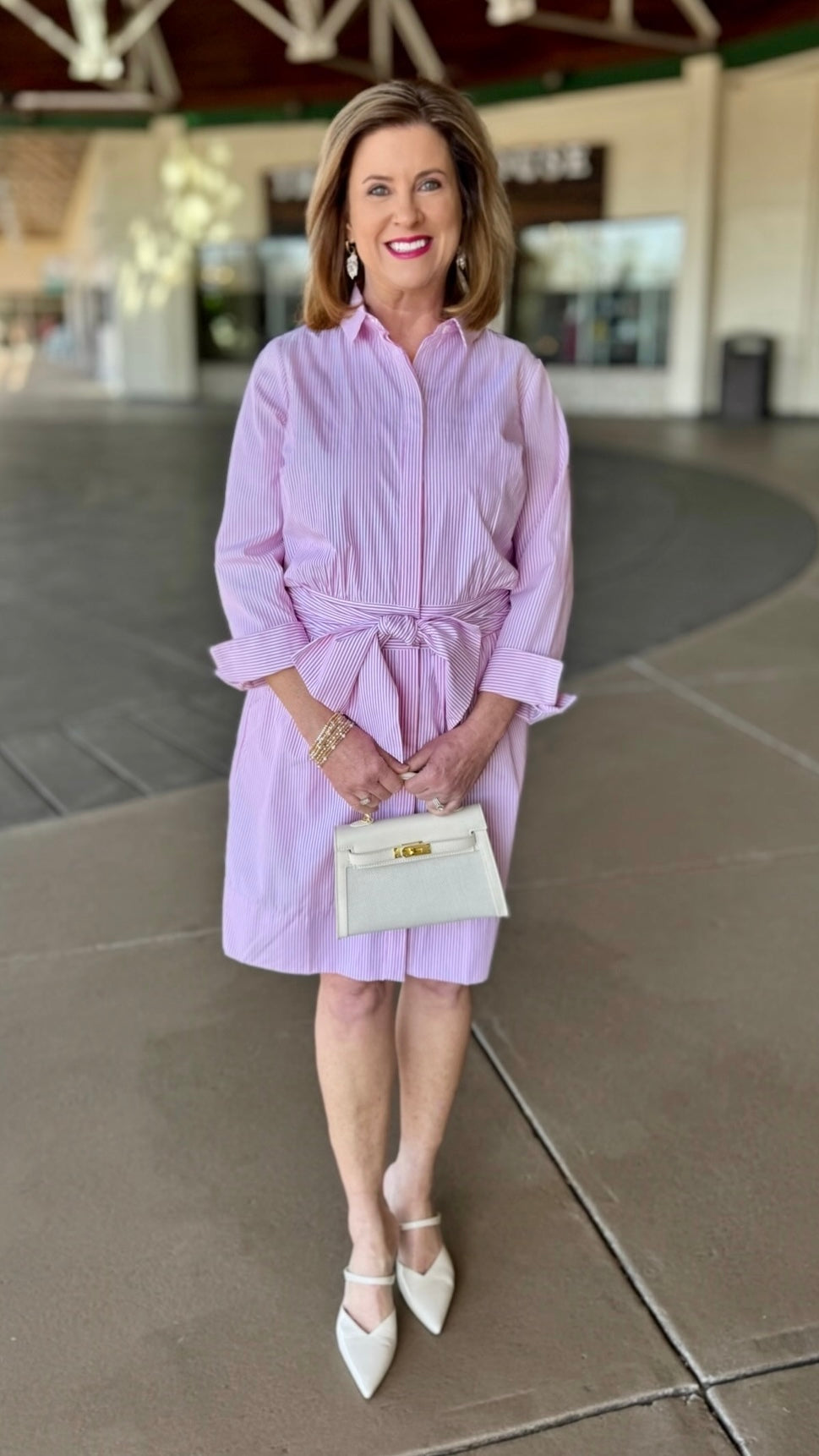 Gretchen Scott Pink Breezy Blouson Dress