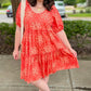 Uncle Frank Tangerine Bandera Dress