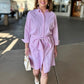 Gretchen Scott Pink Breezy Blouson Dress