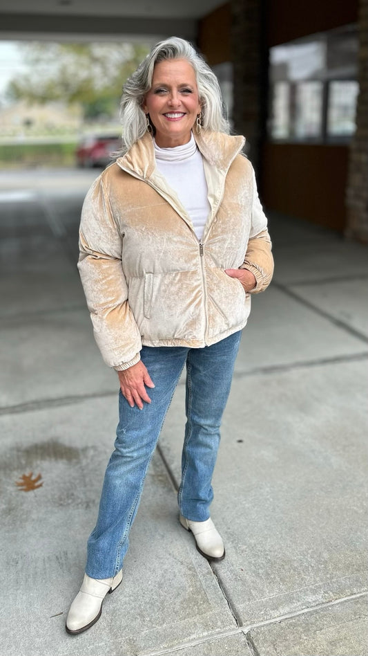 Puffer Coat - Beige