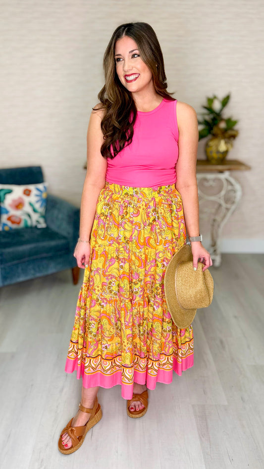 Ivy Jane Paisley Sunrise Skirt