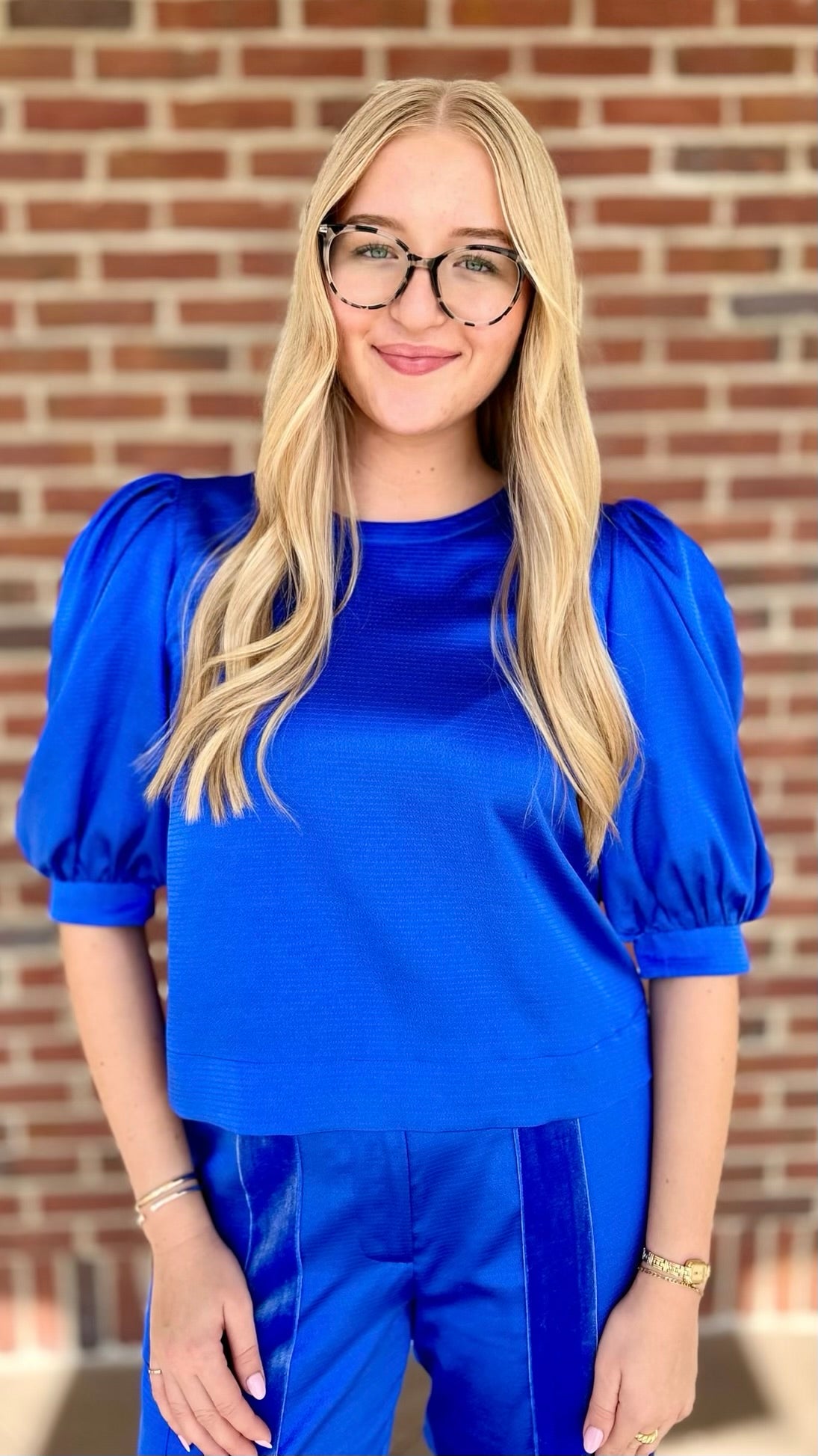 Emily McCarthy Bella Top - Dazzling Blue