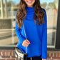 Michael Stars Laurel Mock Neck Top - Blue