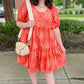 Uncle Frank Tangerine Bandera Dress