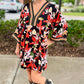 Coral Floral Caftan