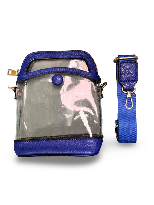 Clear & Blue Arena Bag - Caroline