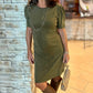 Another Love Faux Suede Dress - Vineyard