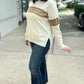 Retro Stripe Mineral Wash Sweatshirt