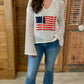 God Bless The USA Crochet Hoodie