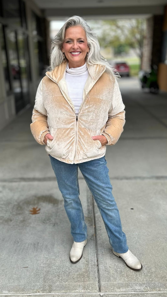 Puffer Coat - Beige