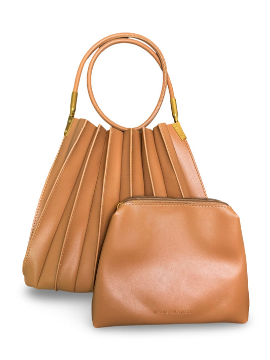 Scallop Shoulder Bag - Taupe