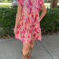 Precious Paisley Tiered Rust Dress