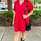 Little Red Quilted Dress