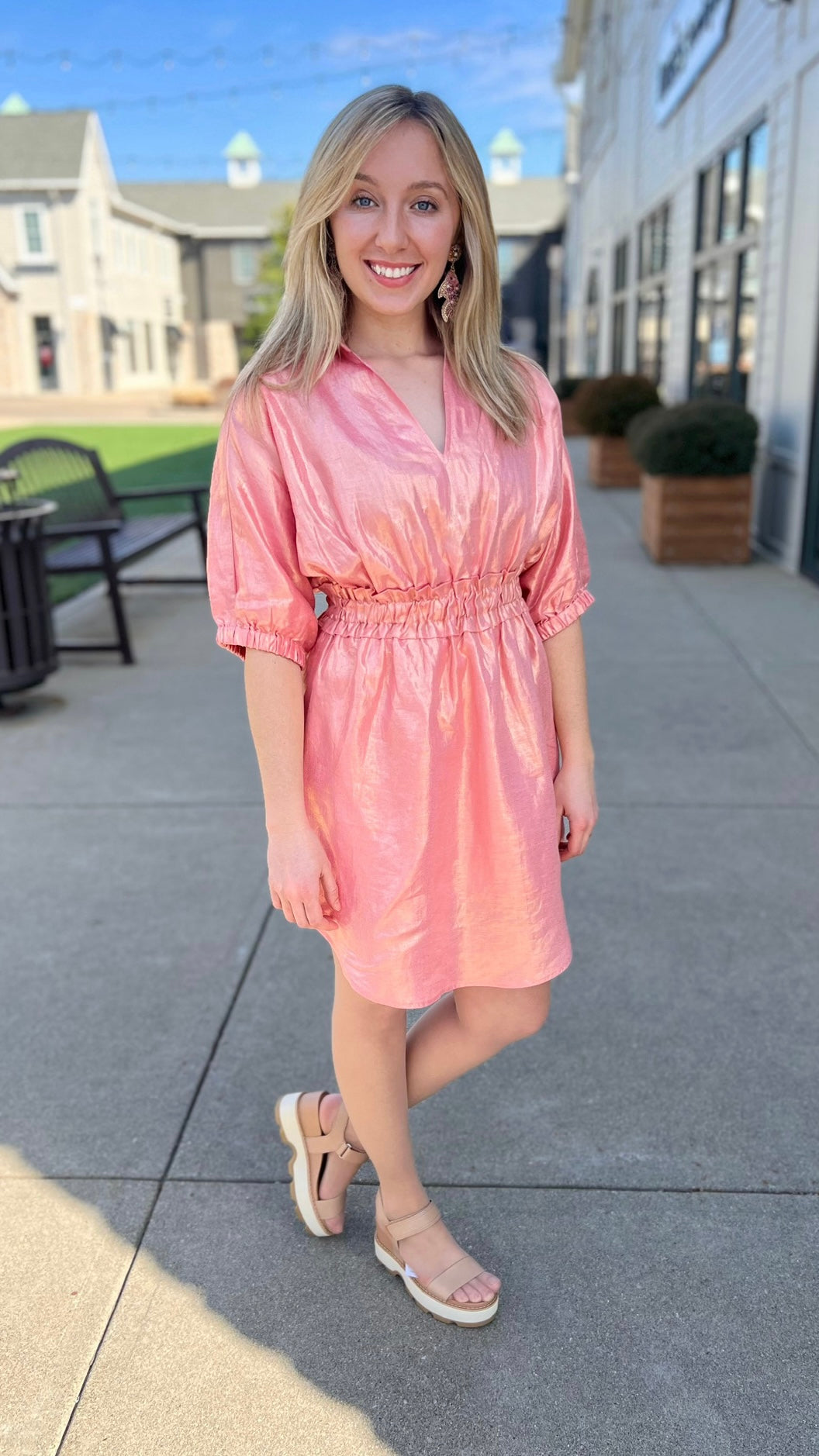 Emily McCarthy Palmer Dress - Conch