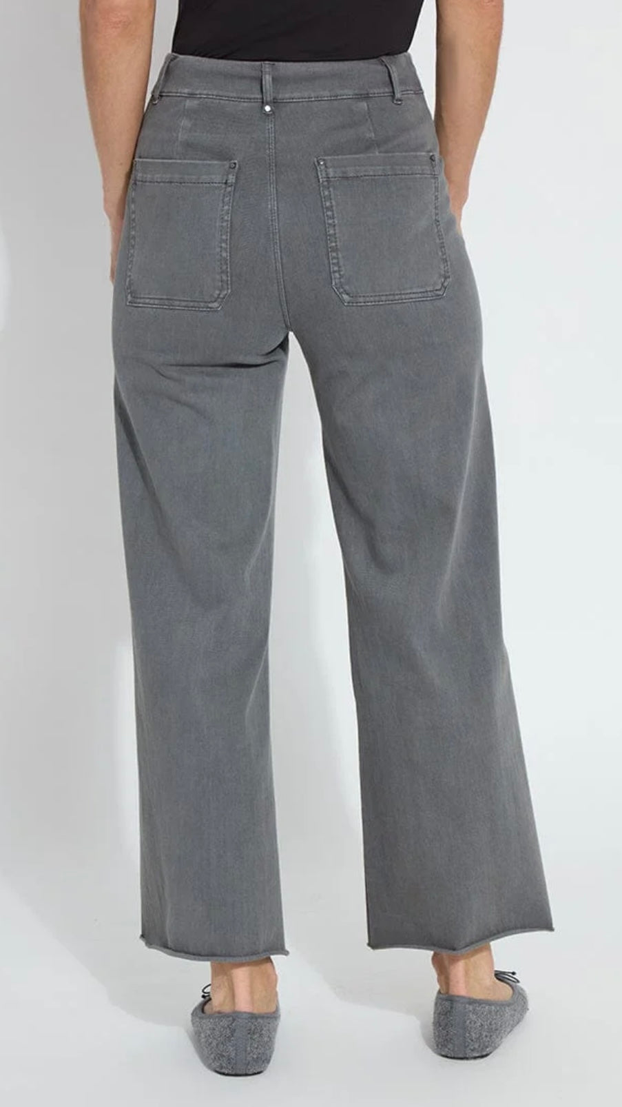 Erin Wide Leg Jegging - Antique Grey