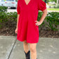 Little Red Quilted Dress