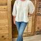 Rainbow Banded Blouse - White