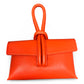 Loop Wristlet Leather Bag - Orange