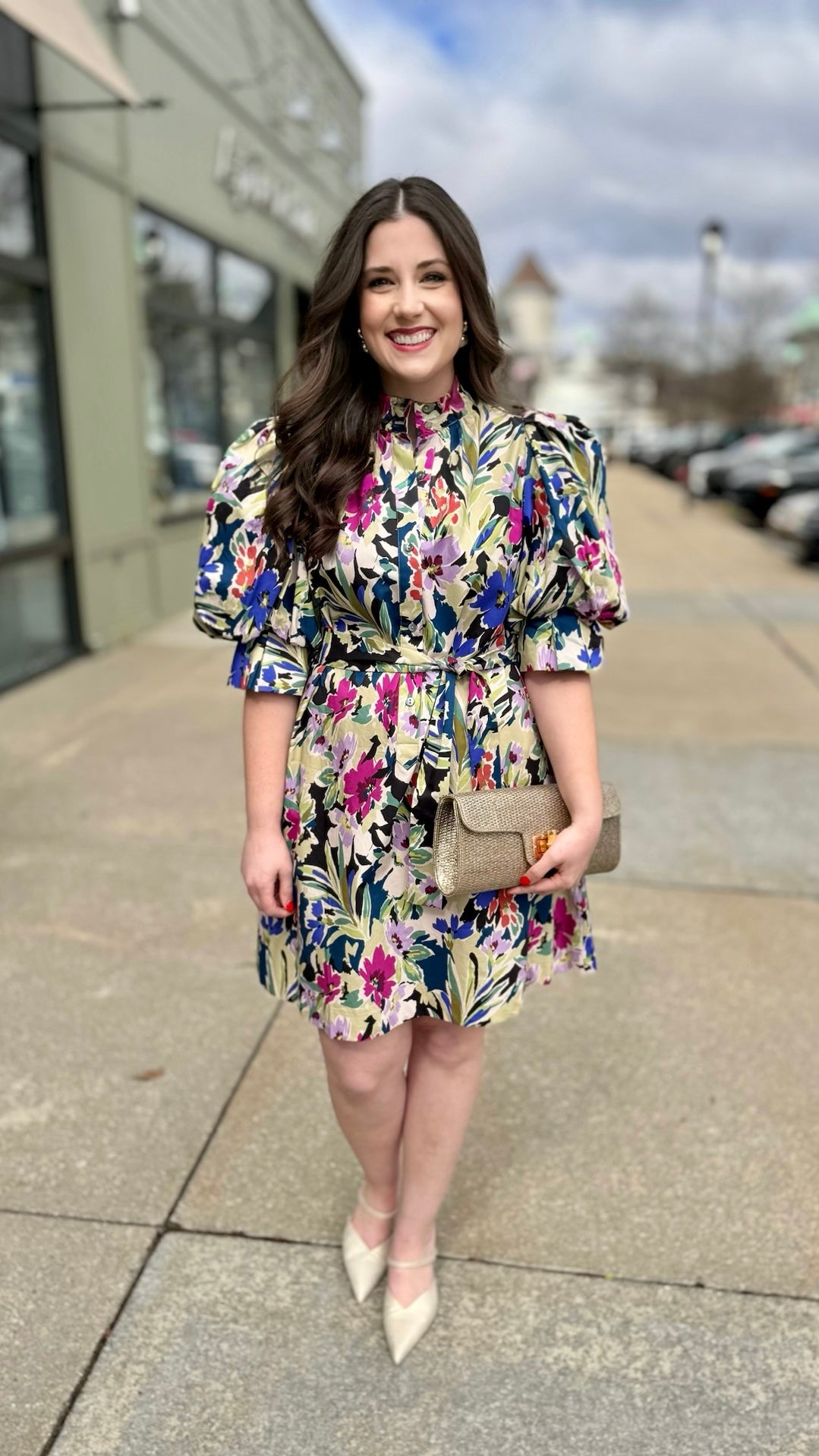 Tyler Boe Lydia Cotton Watercolor Dress