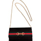 Black Suede Stripe Bit Bag