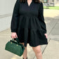 Beautiful Burlington Quilted Dress - Black