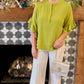 Ivy Jane Flutter Sleeve Top - Lime