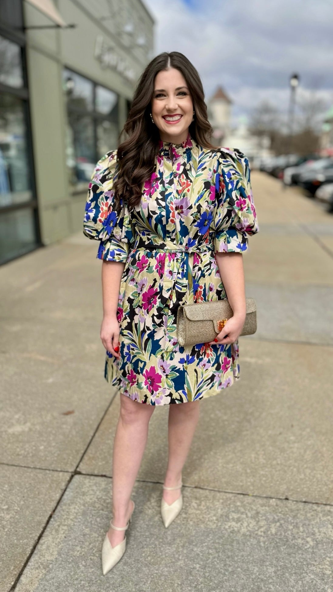 Tyler Boe Lydia Cotton Watercolor Dress