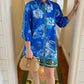 Sapphire Floral Button Up Dress