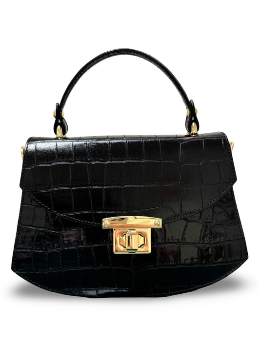 German Fuentes Brittany Leather Bag - Black