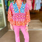 Ivy Jane Multi Color Arizona Print Blouse