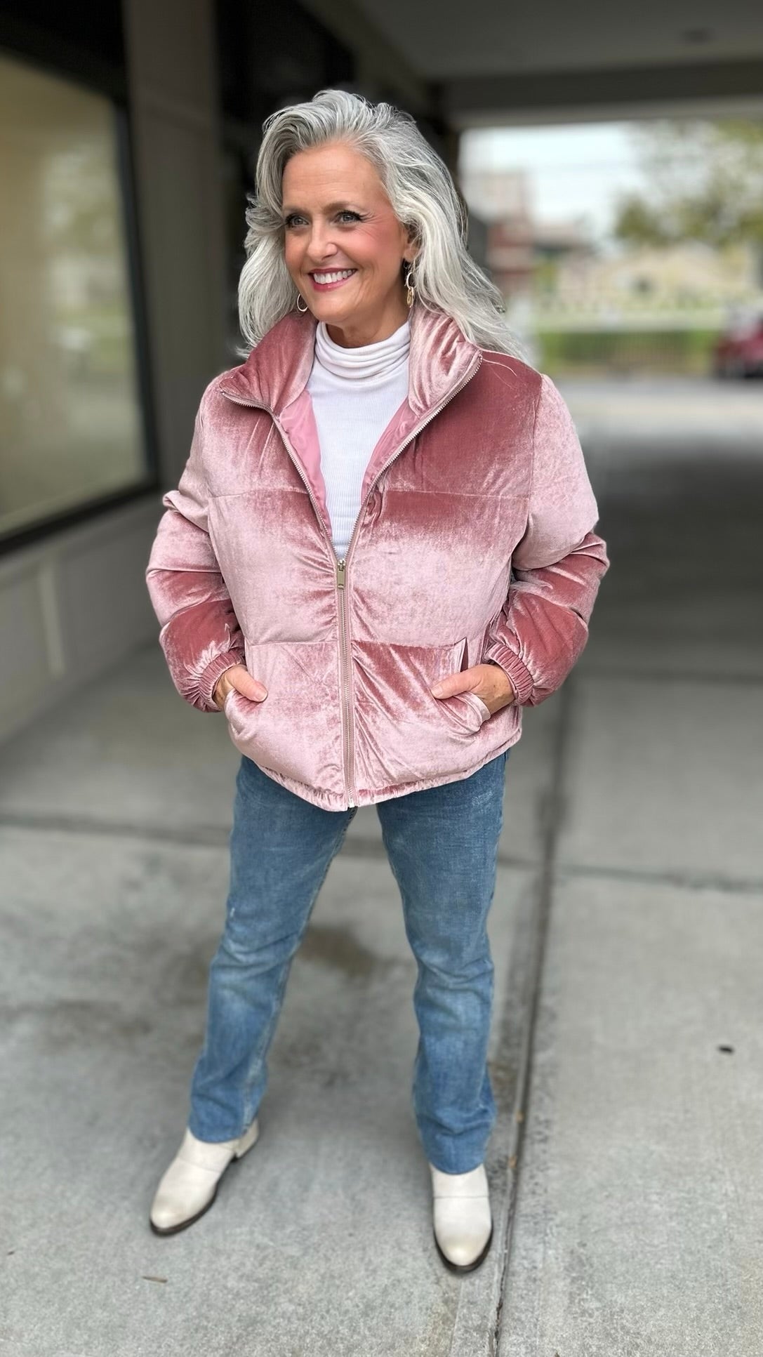 Puffer Coat - Rose