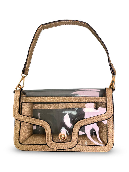 Clear & Gold Arena Bag - Chloe